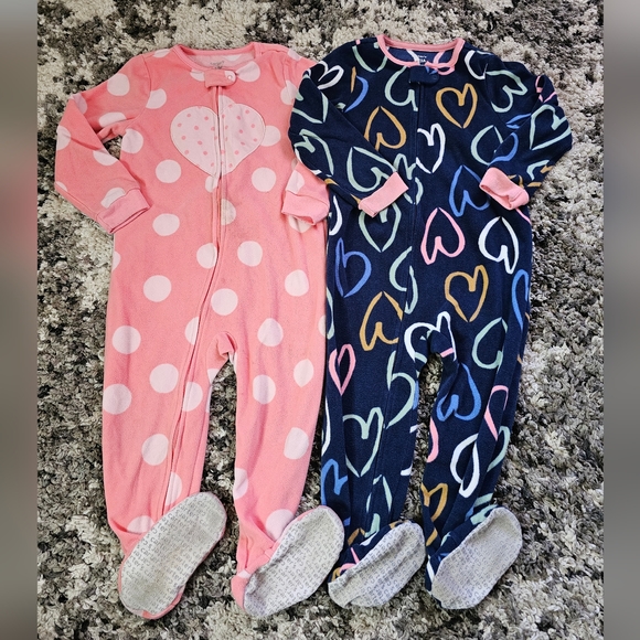 Carters 3T Warm Footie Pj Pajamas - Picture 1 of 4